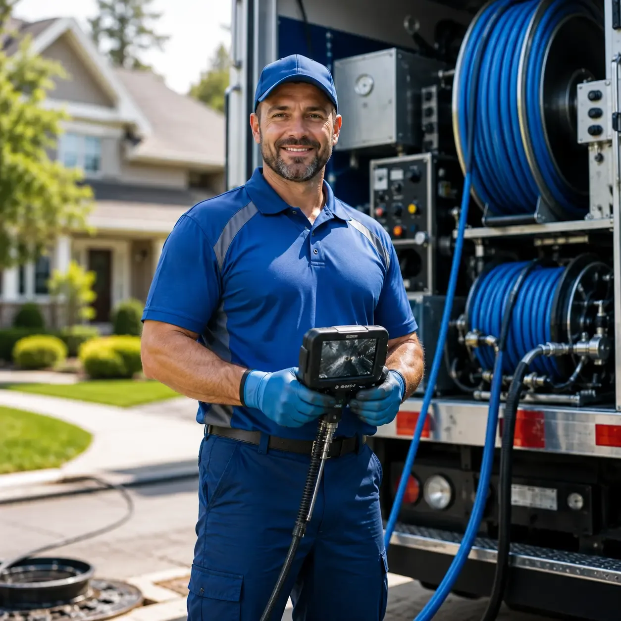 Local outdoor drain cleaning specialists in Stockdale, TX